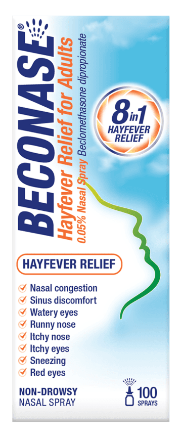 Beconase Hayfever Relief for Adults nasal spray pack